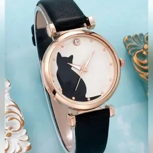 None | Accessories | New Kitty Cat Quartz Watch And Matching 